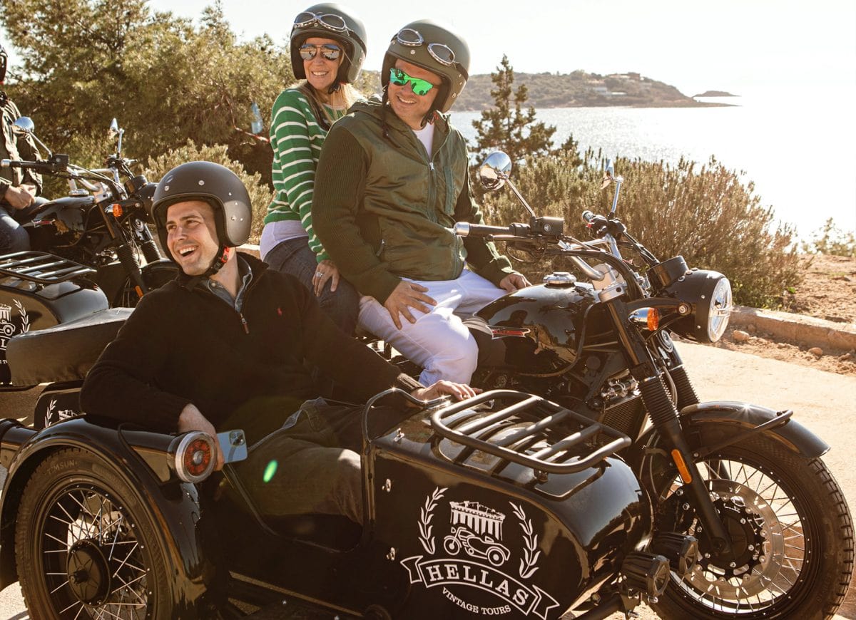 Temple of Poseidon & Athens Riviera – Half Day Tour in a Sidecar