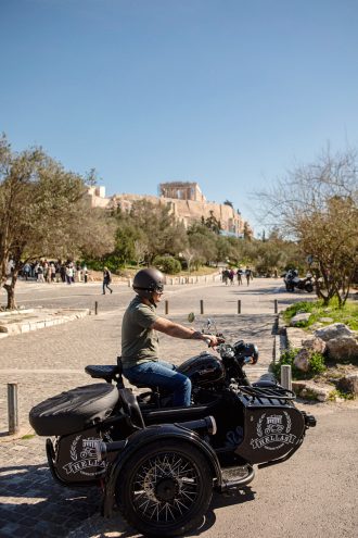 Round of Acropolis - 60' Private Tour in a Vintage Motorcycle Sidecar 26