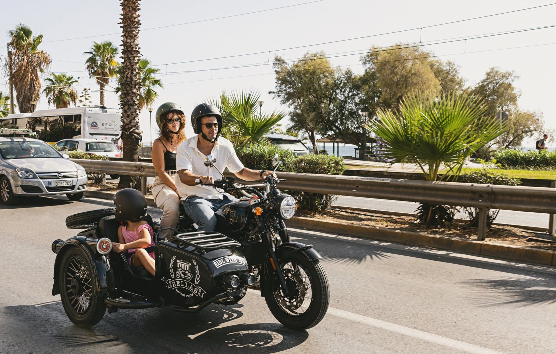 Athens Tours in a Vintage Motorcycle with a Sidecar 2